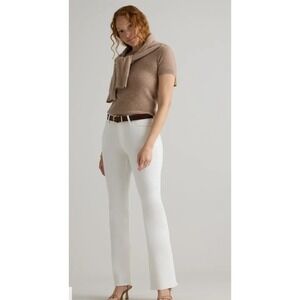 Quince Luna Stretch Flare Jeans Cloud White Size 29‎